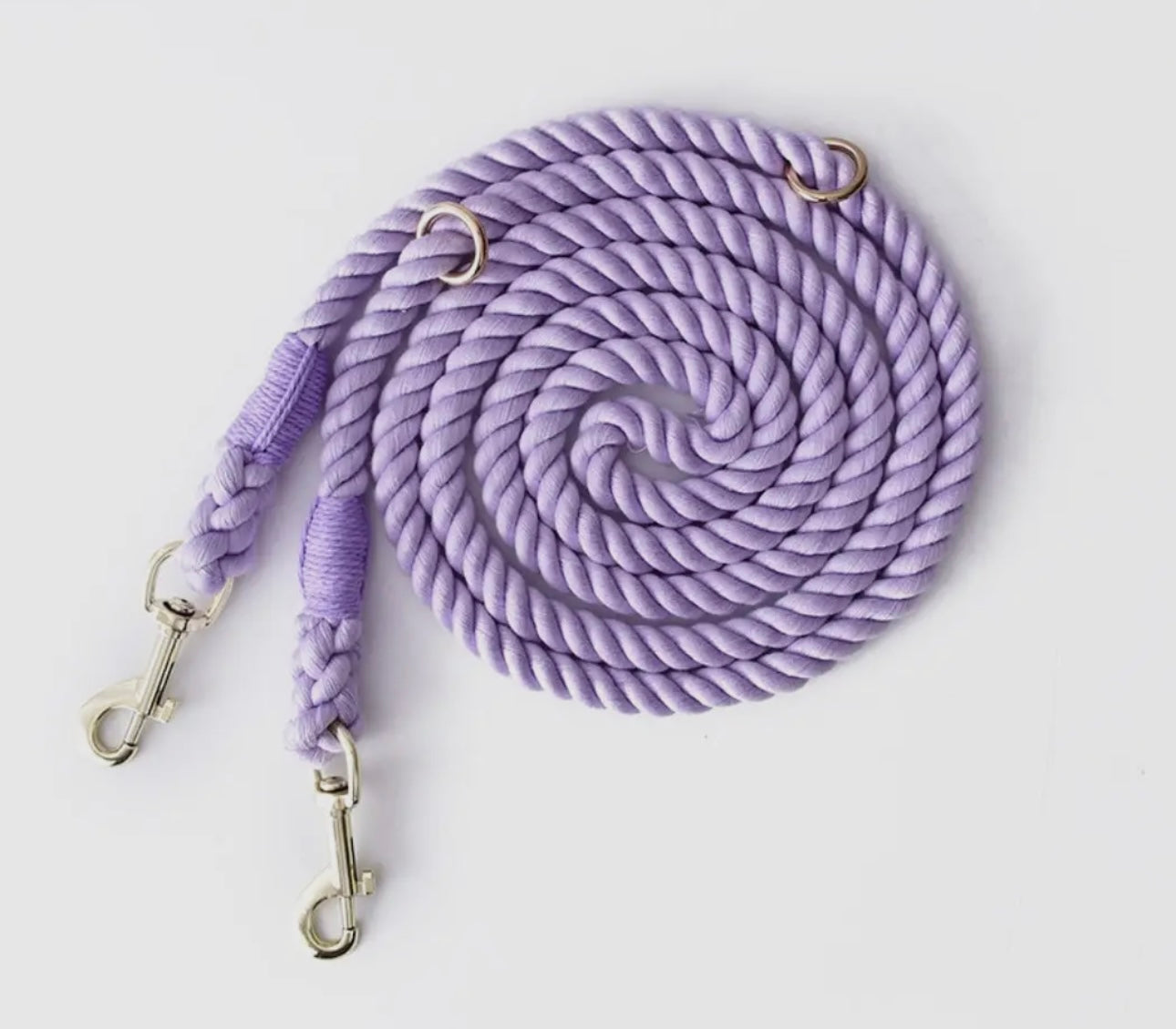 Hands free 7.5’ Cotton Rope Dog Leash