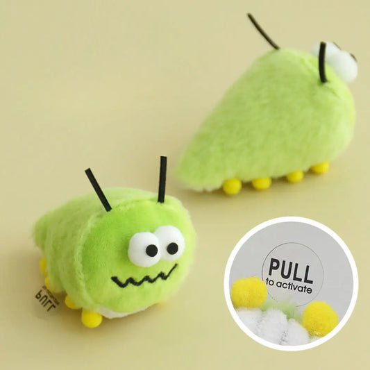 Plush Interactive Caterpillar Cat Toy