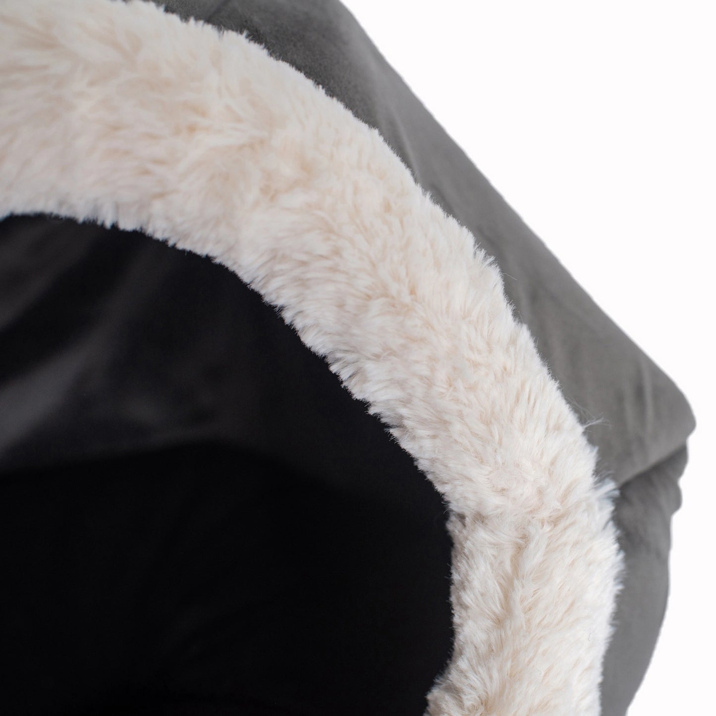 Velvet Warm Cat Cave Hideout Bed