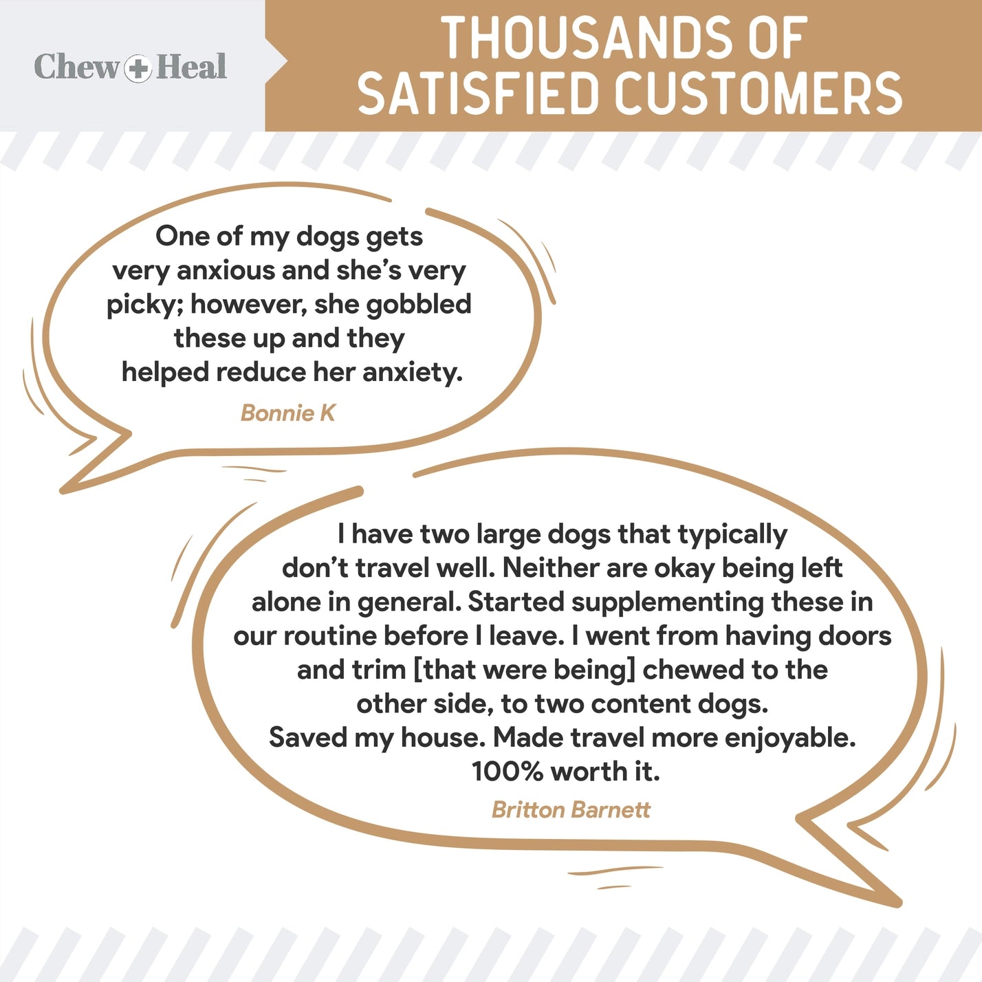 Anxiety + Stress Peanut Butter Dog Treats