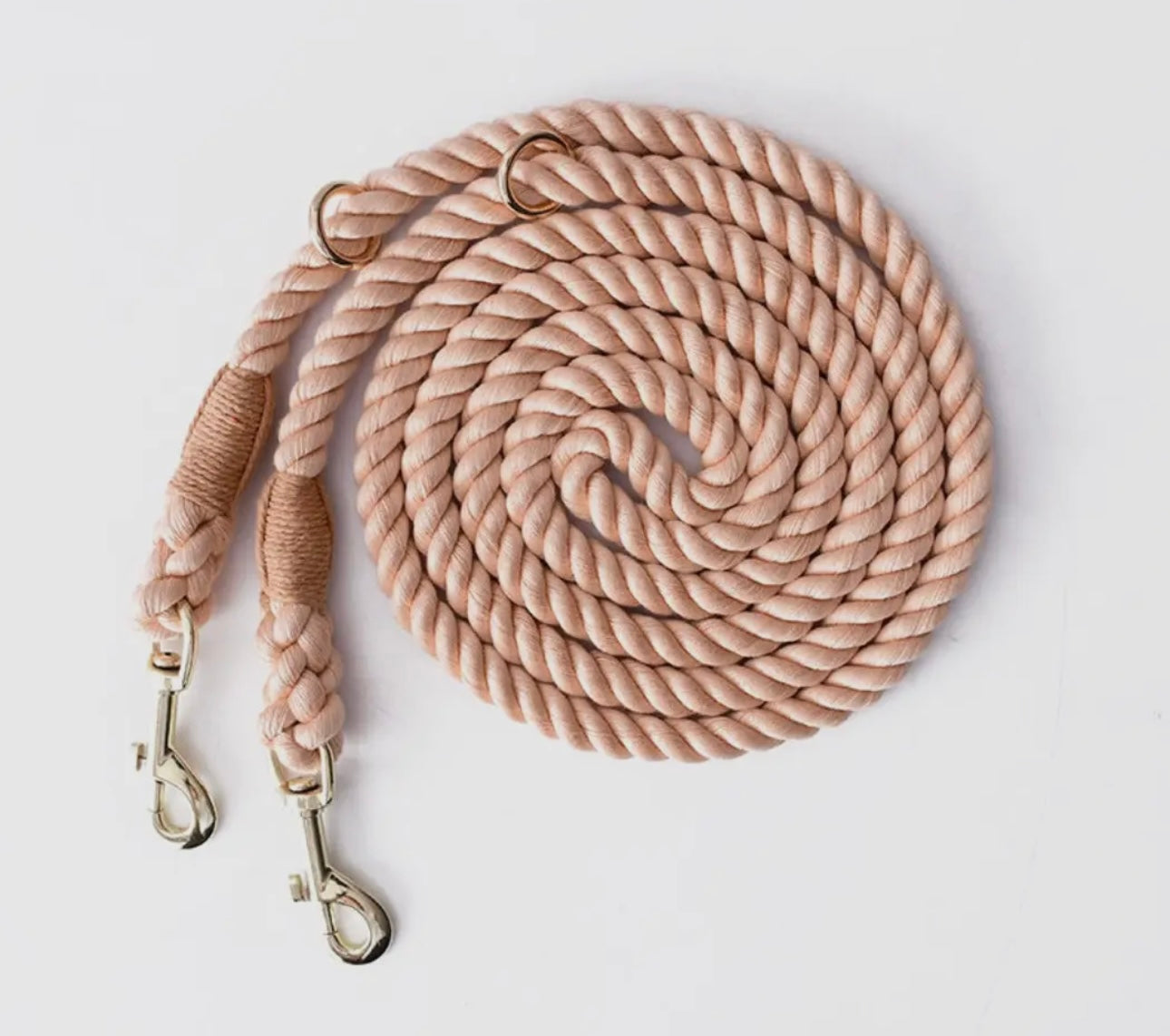 Hands free 7.5’ Cotton Rope Dog Leash