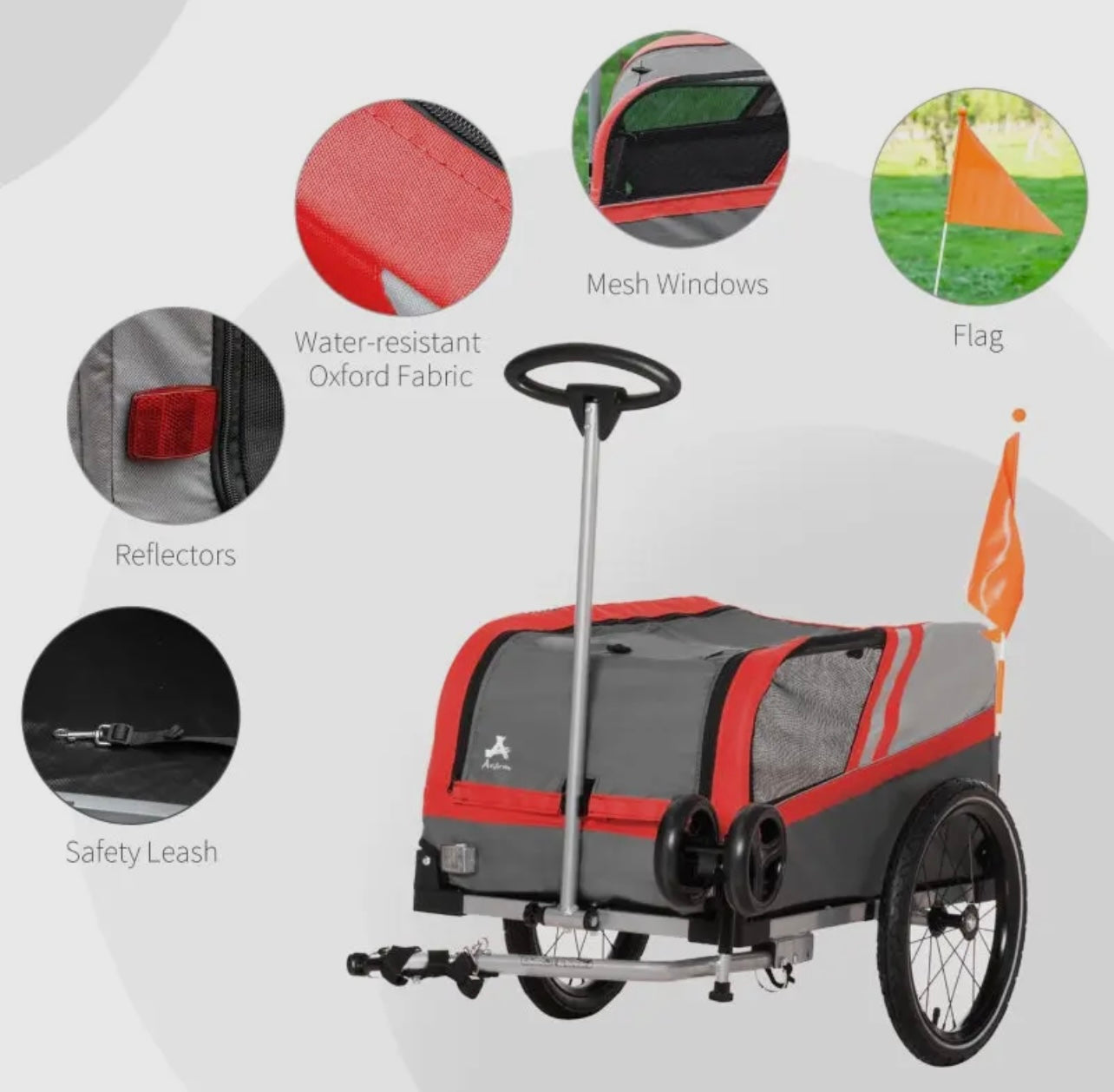 Pet Bike Trailer 2 in 1 Travel Stroller