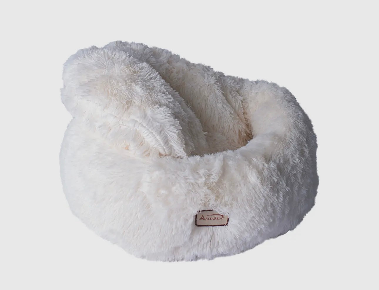 Plush Cuddler Cat Bed