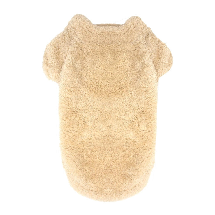 Cream Soft Plush Pullover