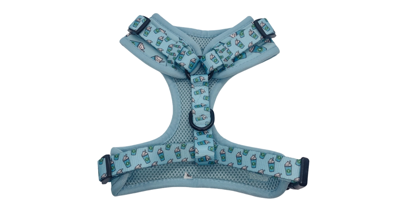 Blue Pupshake Adjustable Dog or Cat Harness