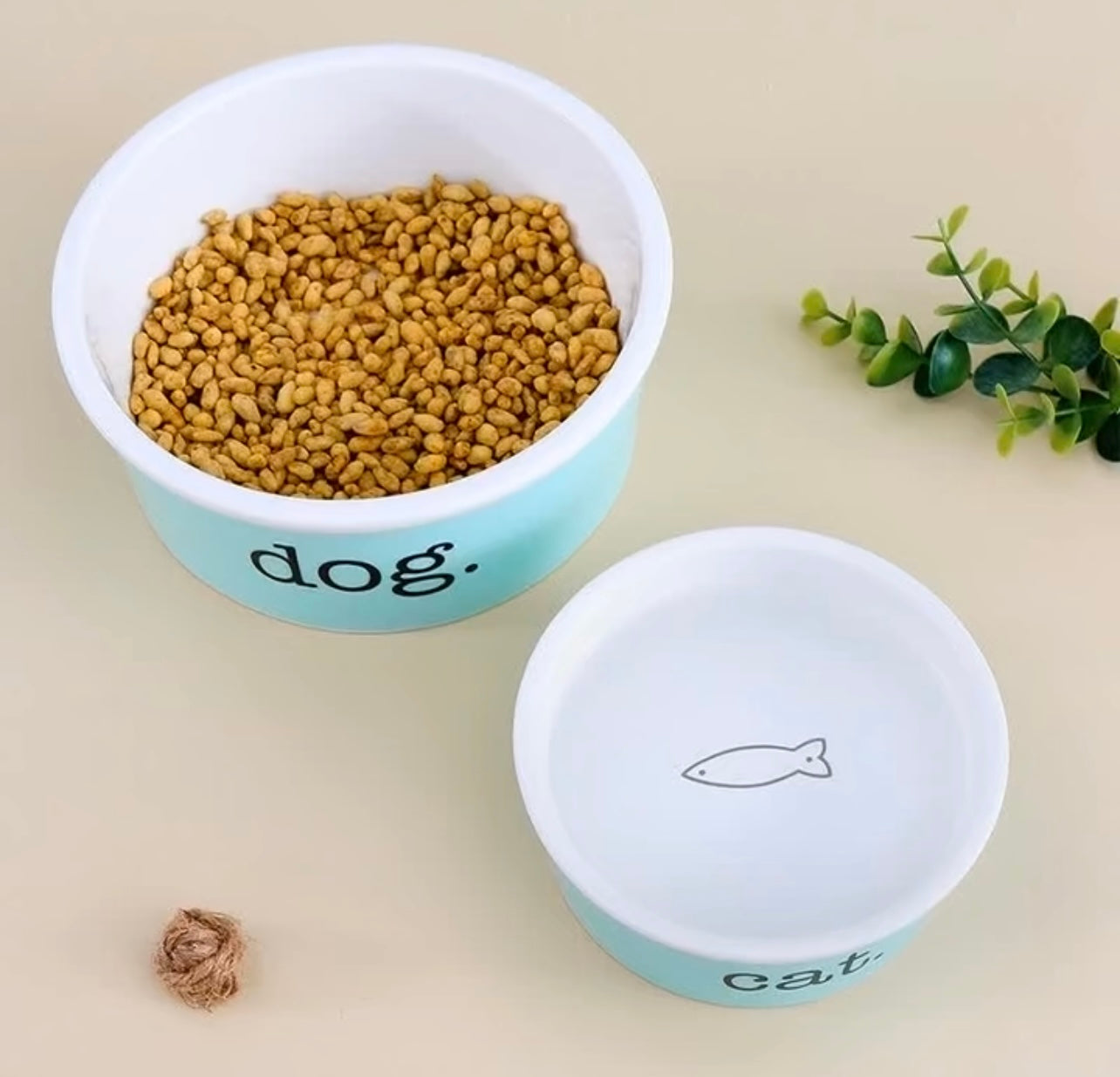 “Tiff” Designer Inspired Ceramic Dog Cat Bowl