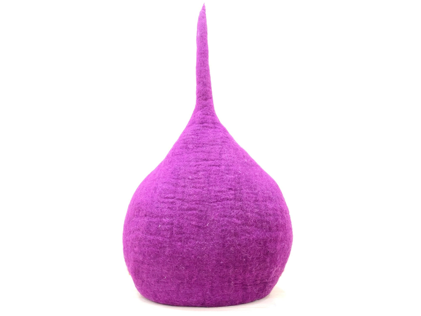 Felt Handmade Purple with Blue Ivy Design Cat Cave