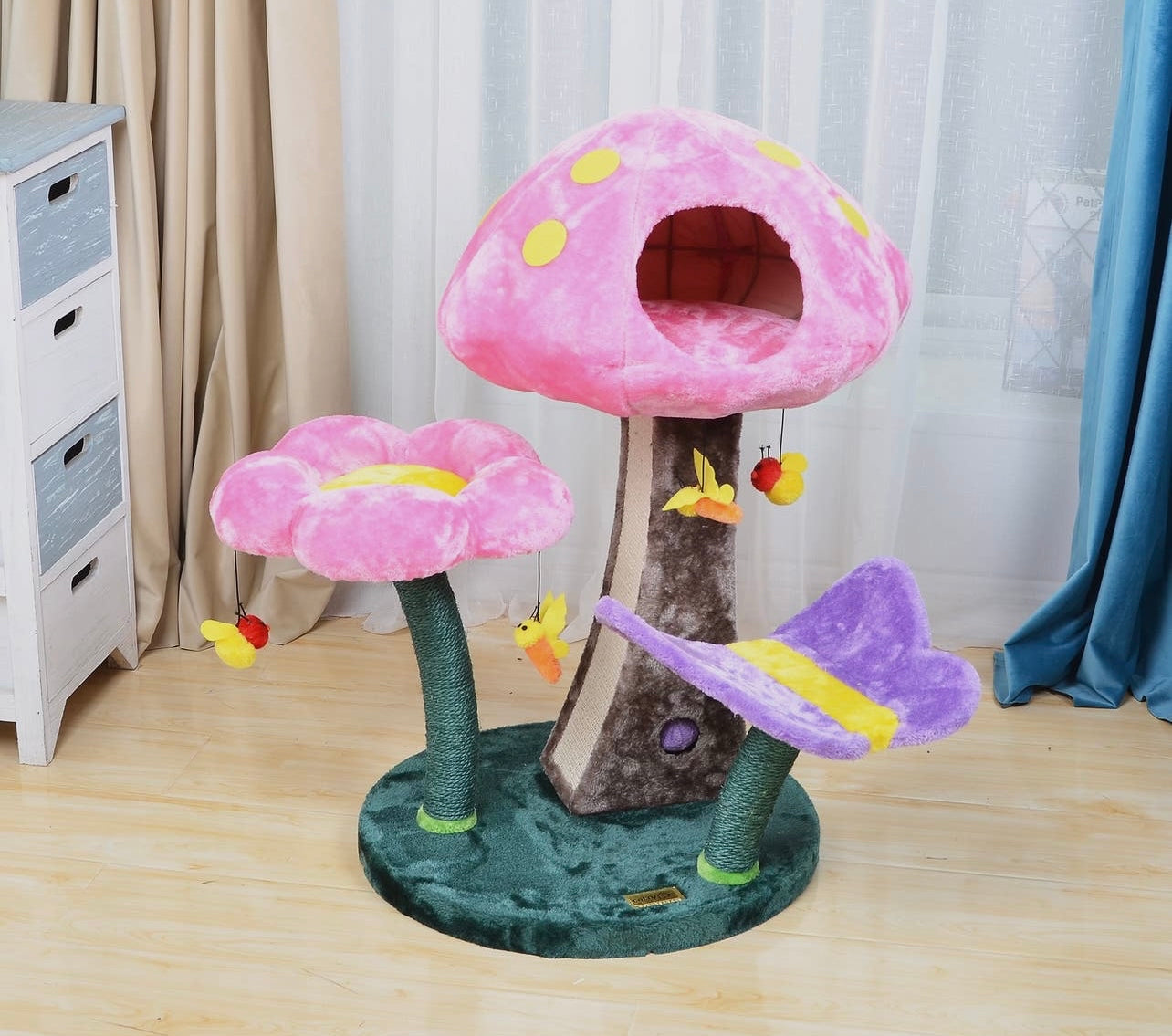 Mushroom Flower Perch Cat Tree