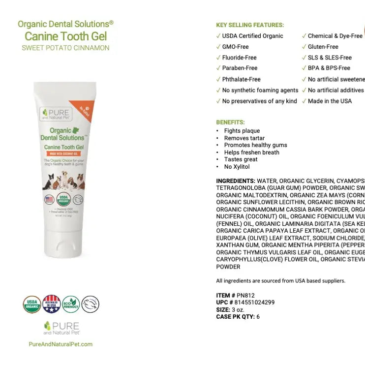 Tooth Gel For Dogs - Organic Dental Solutions®