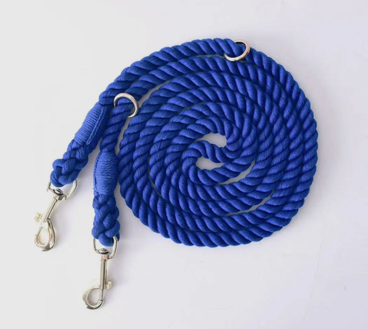 Hands free 7.5’ Cotton Rope Dog Leash