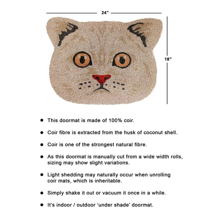 Cute Cat Face Doormat