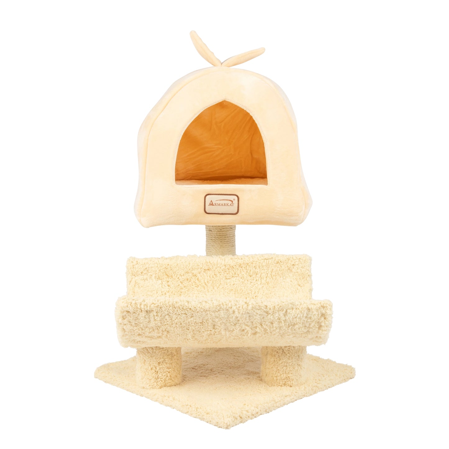 Real Wood Cat Condo and Scratching Post