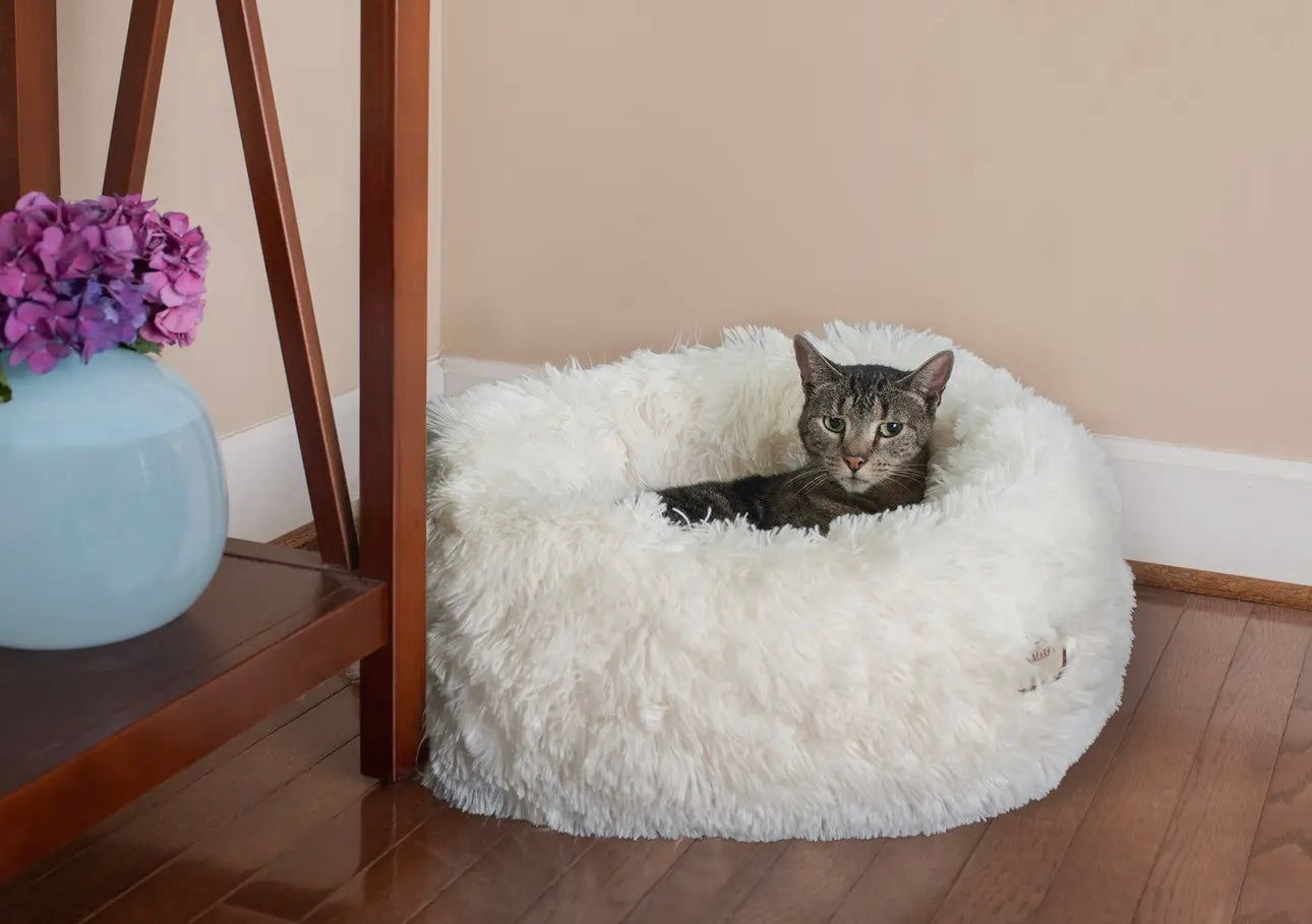 Plush Cuddler Cat Bed