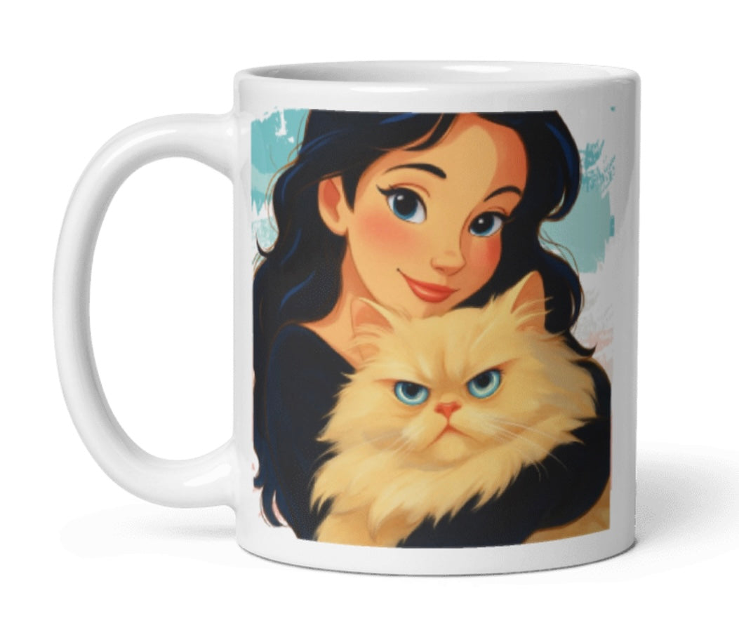 Personalized Pet Cartoon Mug with Your Own Photos