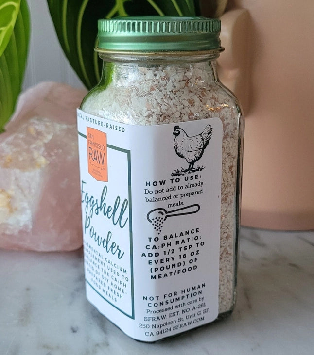 Eggshell Powder from Locally Pasture-Raised Eggs, 8 oz