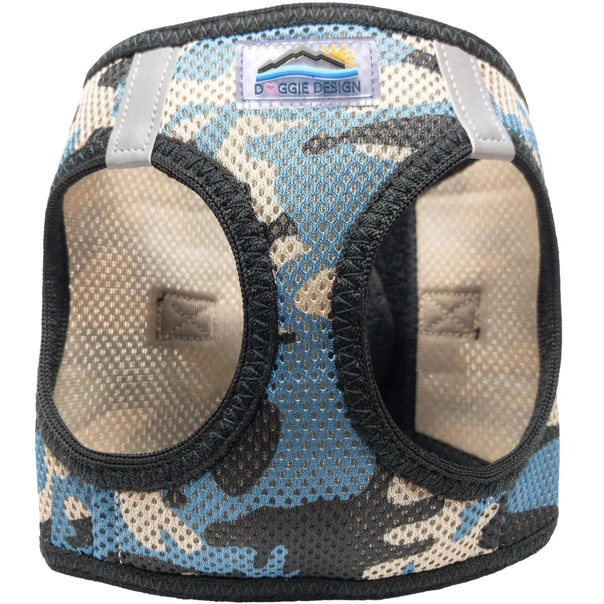 American River Blue Camo Dog Step In Harness
