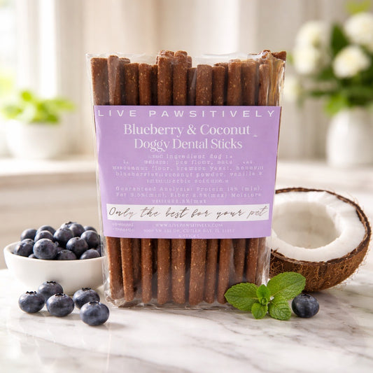 Blueberry Coconut Dental Sticks for Dogs