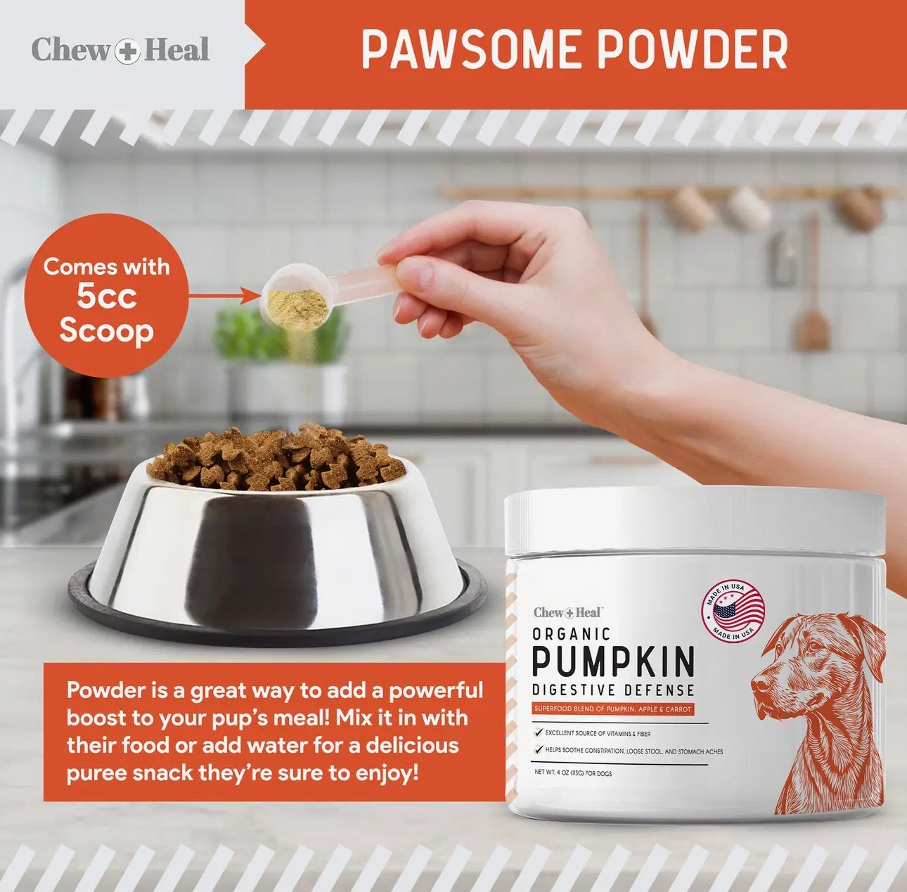 Organic Pumpkin Digestive Defense for Dogs
