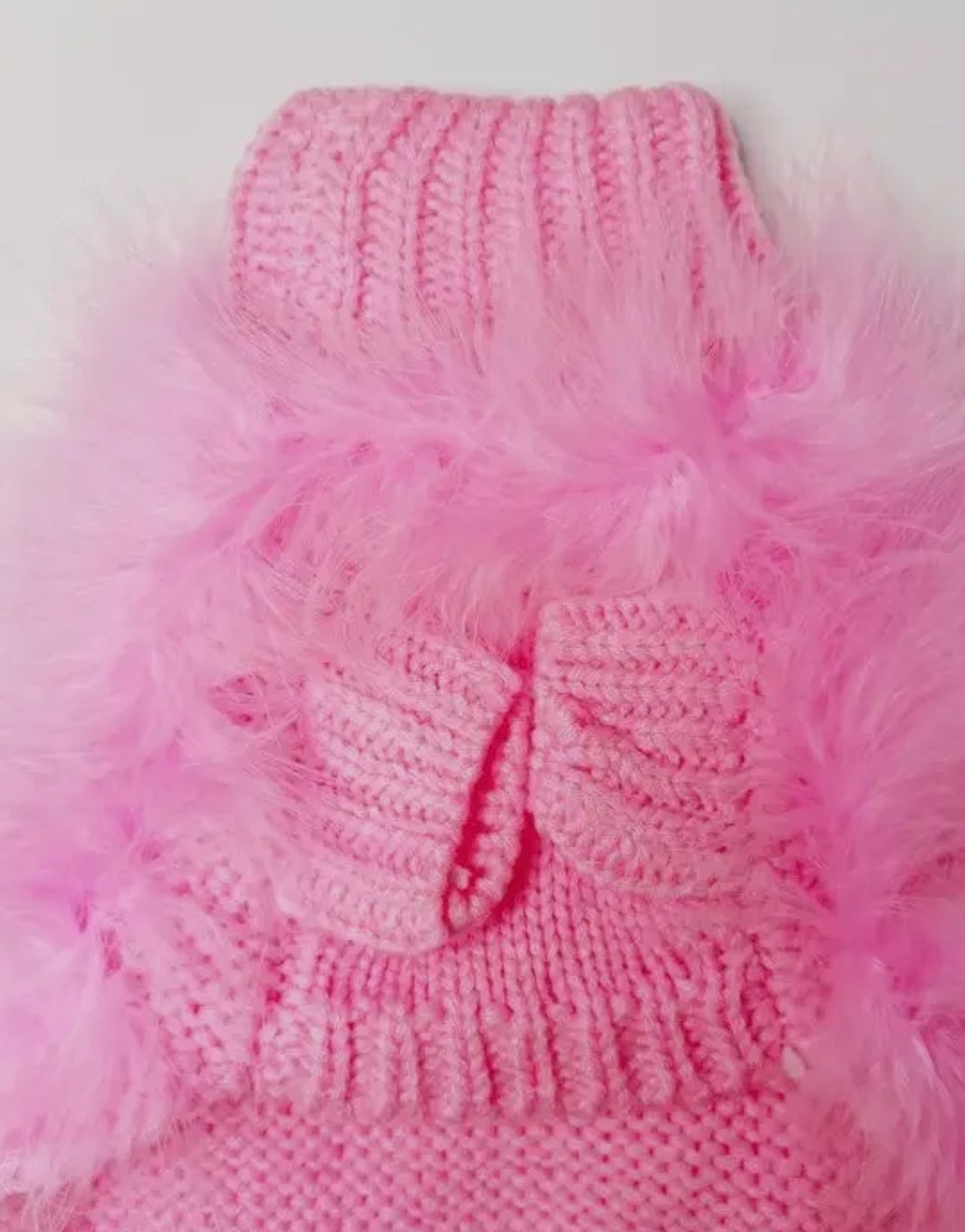 Haute Couture Luxury Feather Pet Sweater