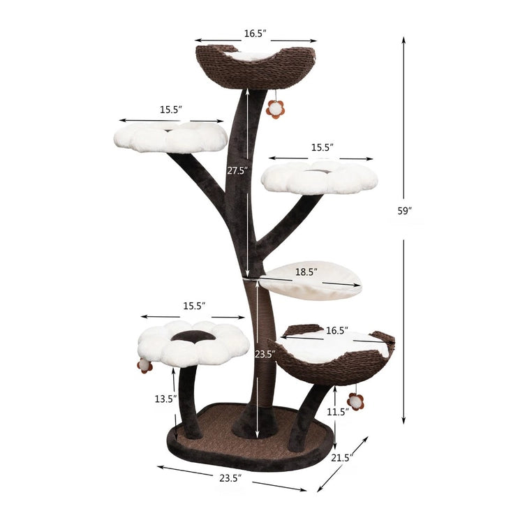 Catry Blossom 6 Level Cat Tree 59"