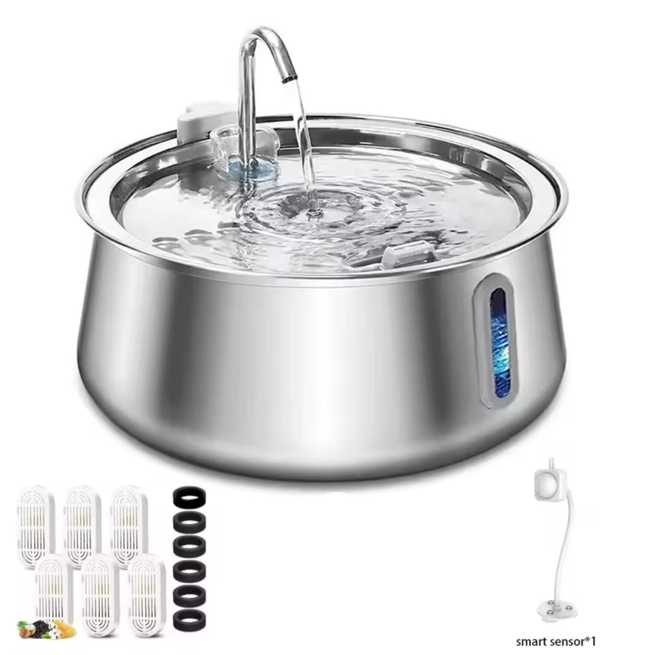 Stainless Steel Ultra Quiet Pet Water Fountain