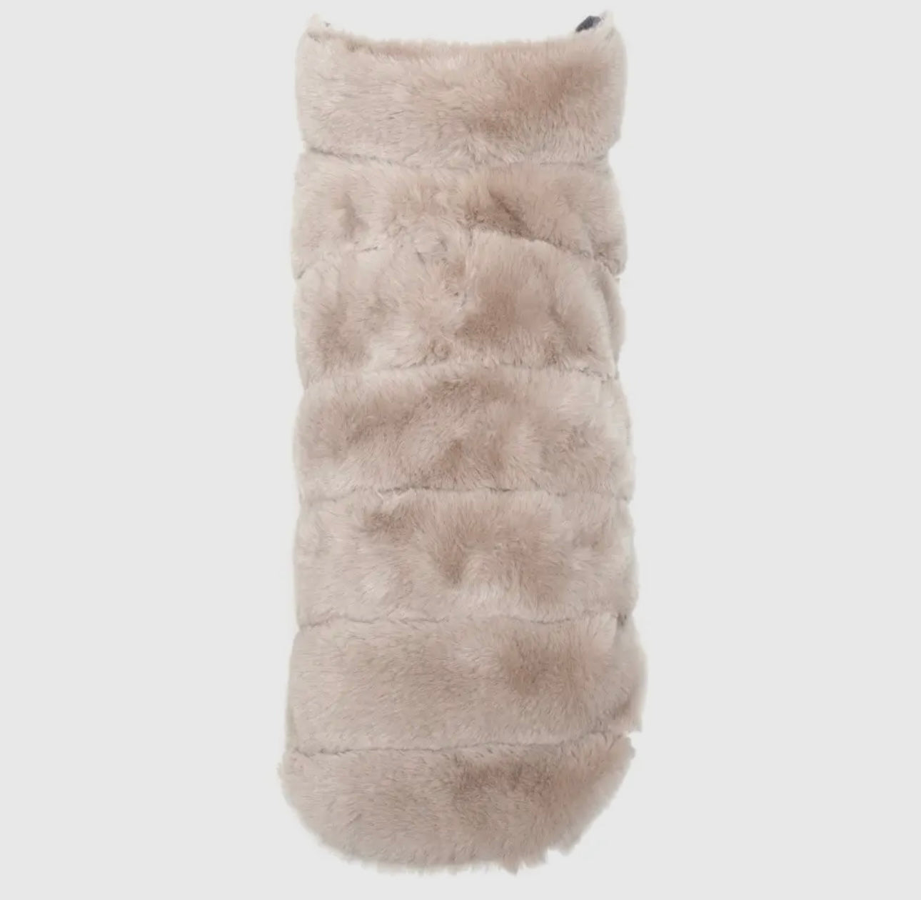 Beige Faux Fur Cozy Dog Coat