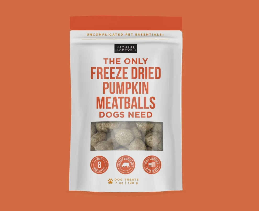 Freeze Dried Beef Pumpkin Meatballs