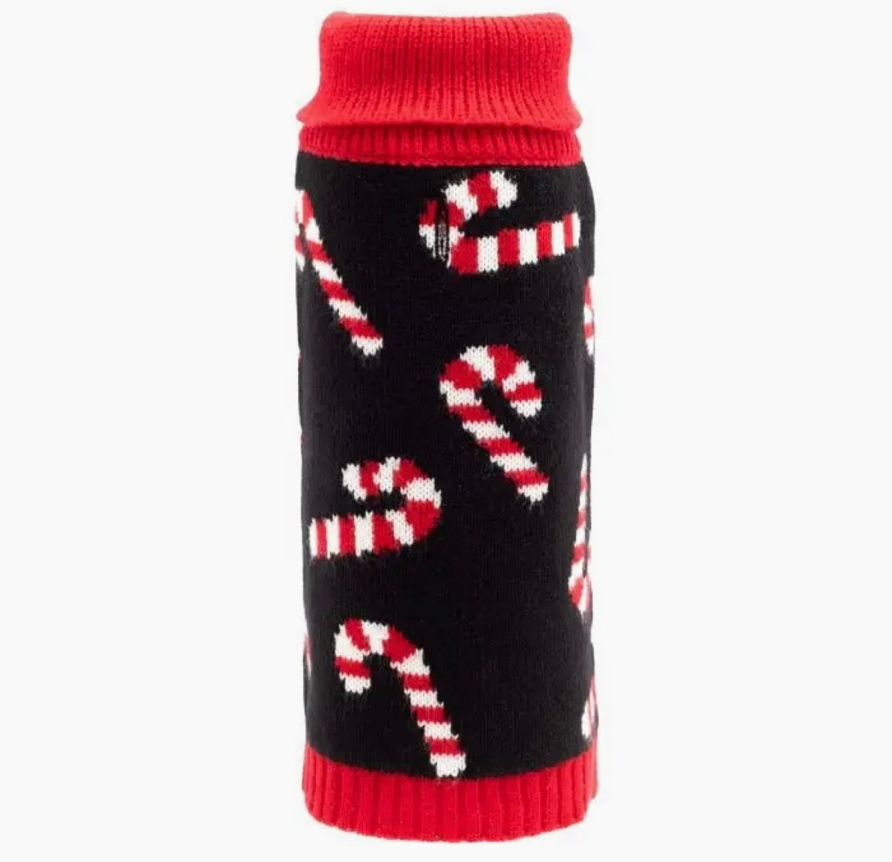 Candy Cane Dog Sweater