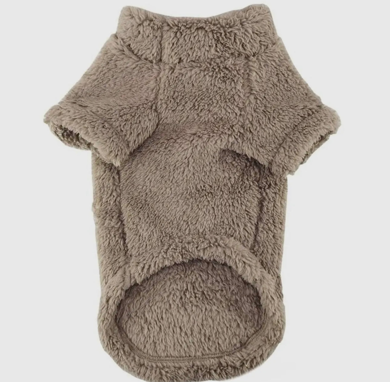 Almond Soft Plush Dog Pullover