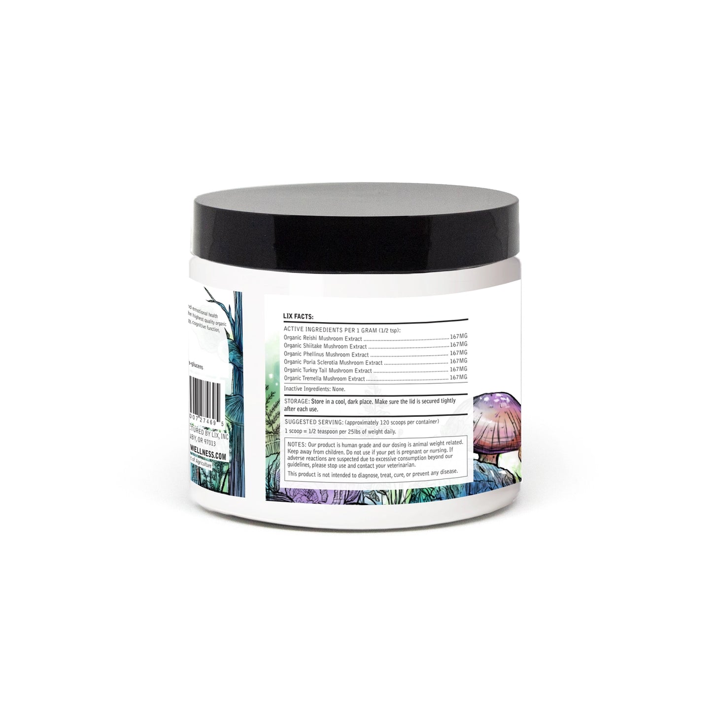 Restore - Organic Six Mushroom Extract Powder - 4.23oz - Case of 2