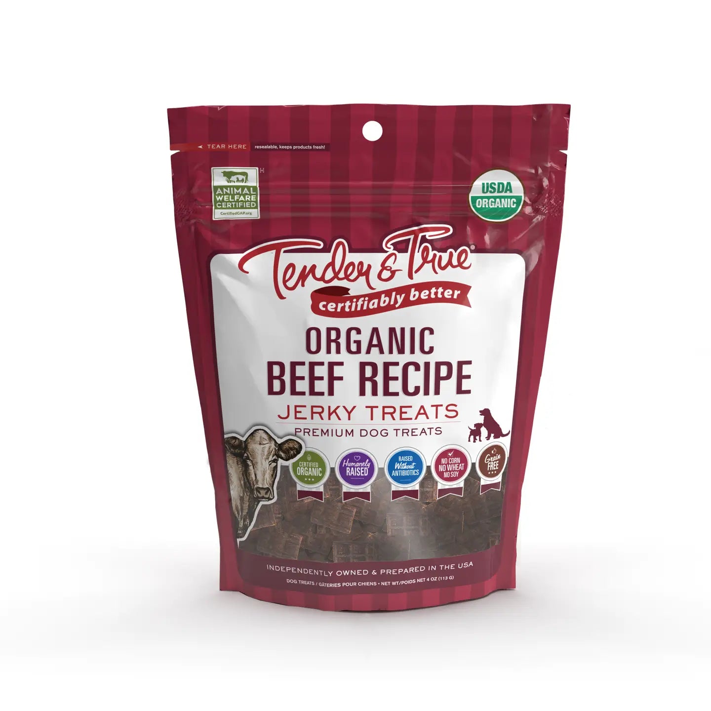 Organic Beef Recipe Jerky Dog Treats