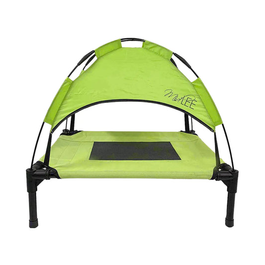 Midlee Lime Dog Cot with Canopy