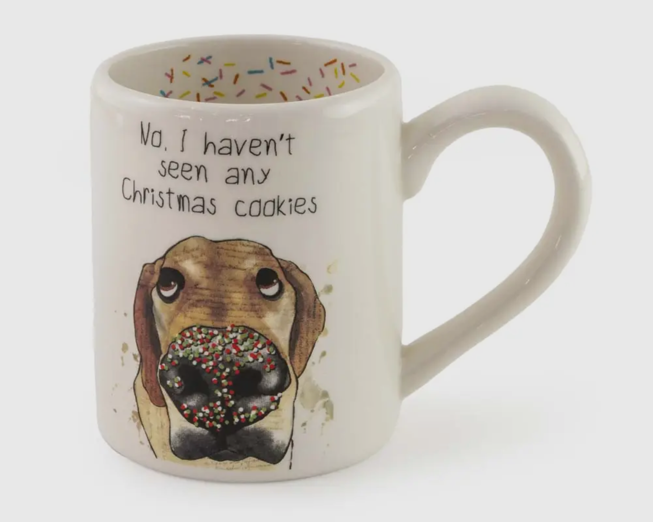 “No I Haven’t Seen Any Christmas Cookies” Dog Holiday Mug