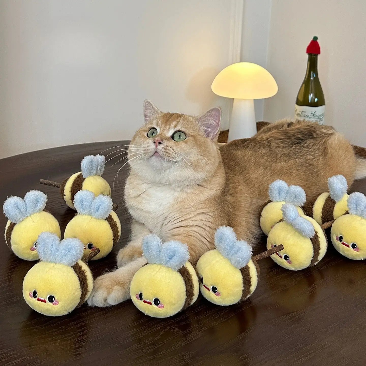 Plush Interactive Bee Cat Toy
