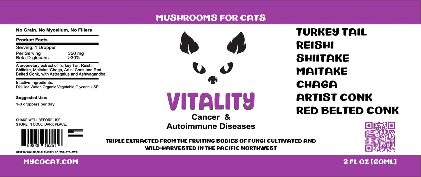 VITALITY MUSHROOM COMPLEX BY MYCOCAT