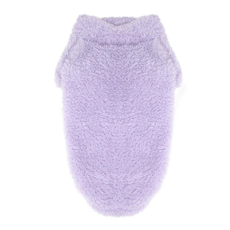 Lavender Soft Plush Dog Pullover