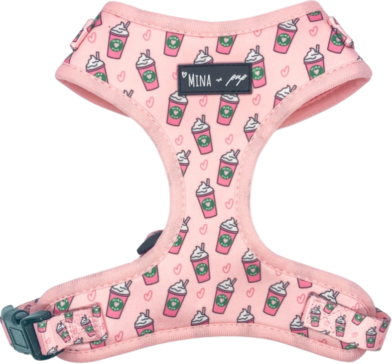 Pink Pupshake Adjustable Dog or Cat Harness