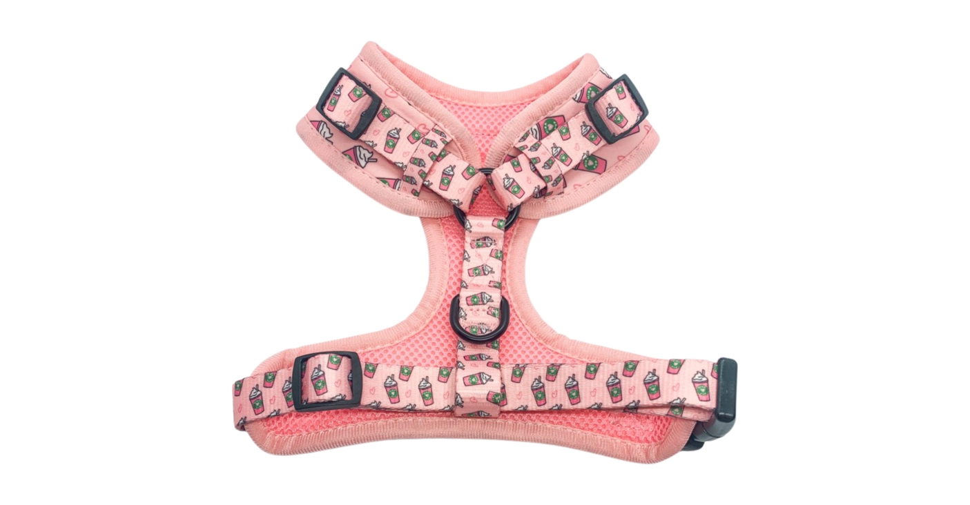 Pink Pupshake Adjustable Dog or Cat Harness