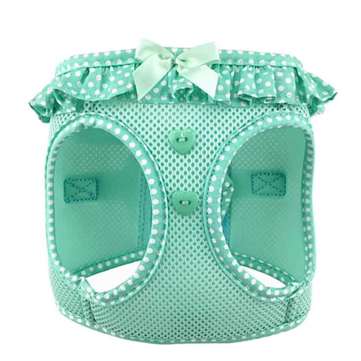 Polka Dot Ruffle Mesh Harness