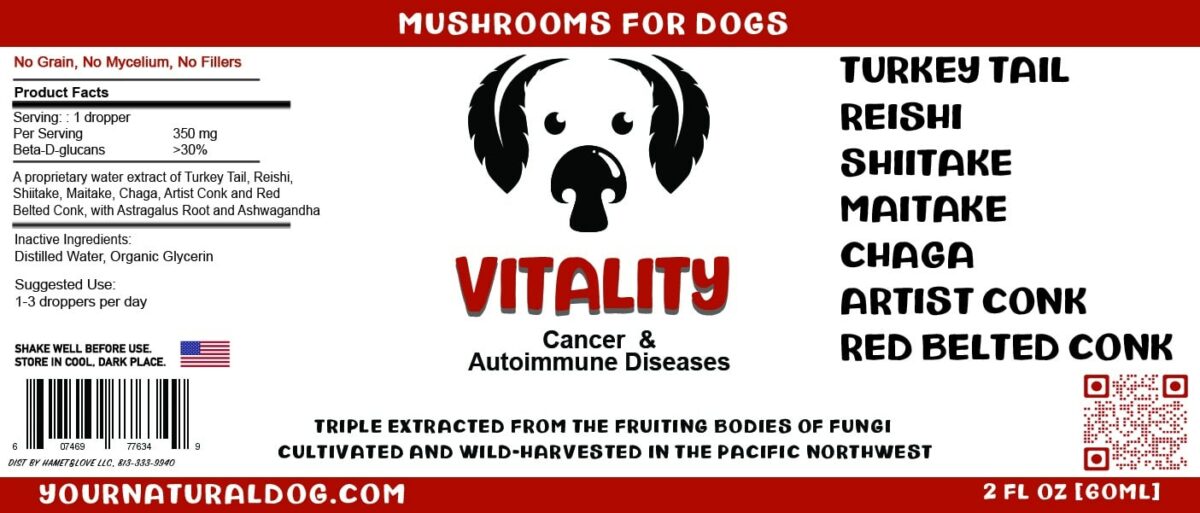 VITALITY MUSHROOM COMPLEX BY MYCODOG