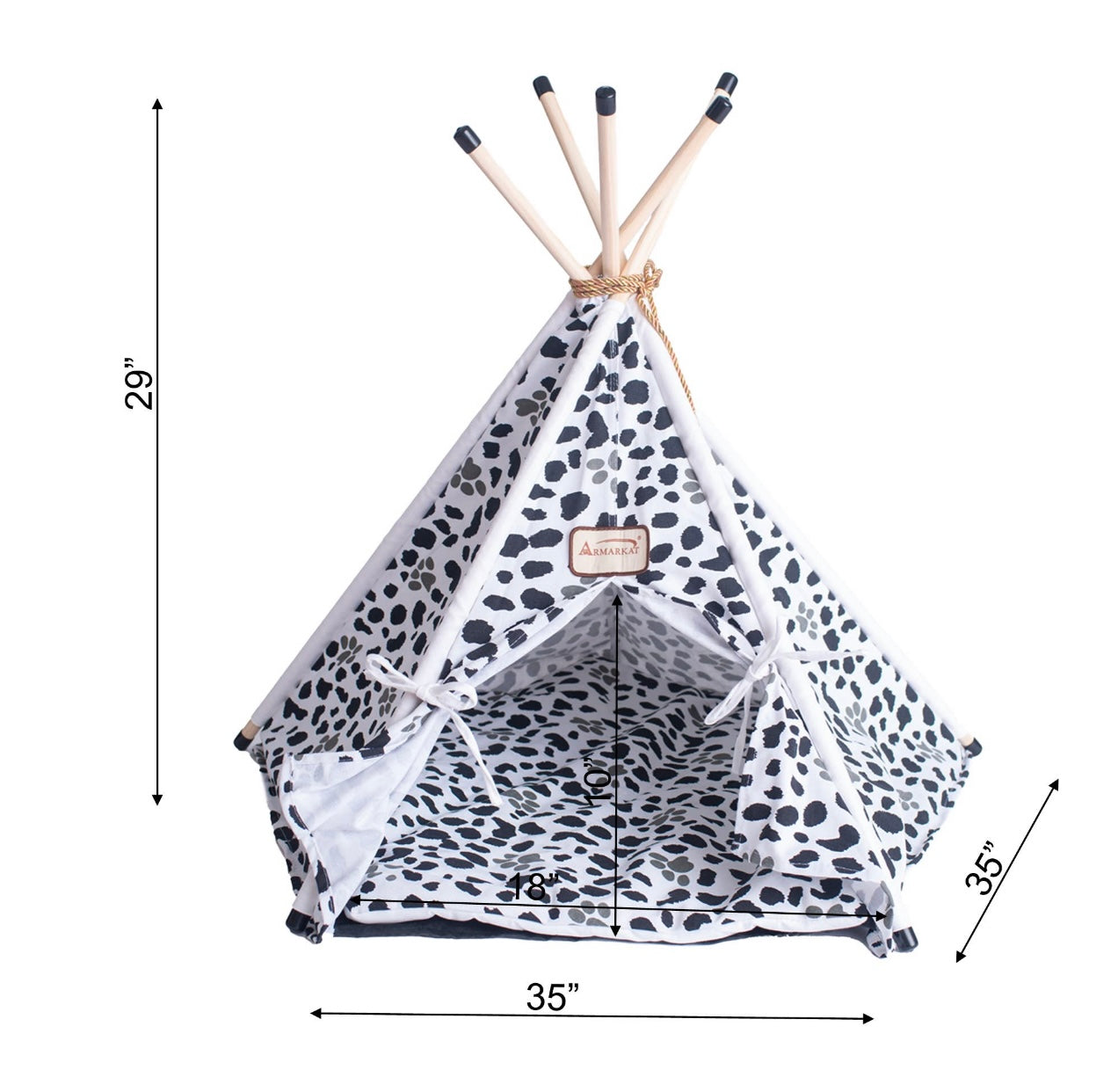 Armarkat Pet Tent/Teepee with Durable Fabric